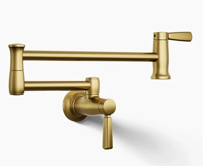 Nova torneira de enchimento de panela de cozinha Kohler K-35744-2MB montada na parede - Imagem 1 de 4