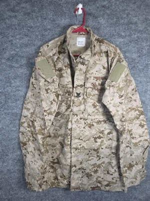 U.S. Navy Shirt Mens Medium X-Long Digital Desert Camo NWU Type I Ripstop USN - Imagem 1 de 4