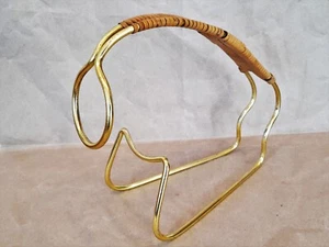 Vintage Mid-Century Carl Auböck Style Brass Wine Bottle Holder, 1950s Austria - Picture 1 of 12