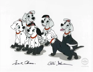 "Puppy Disguise" Limited Edition Sericel UNFRAMED Disney 101 Dalmatians Signed - Picture 1 of 1