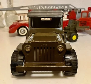 Tonka U.S. Army Jeep G-452-8 with Tin Cannon - Picture 1 of 7