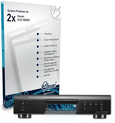 Bruni 2x Écran protecteur pour Denon DCD-900NE Protecteur d'écran - Photo 1/4