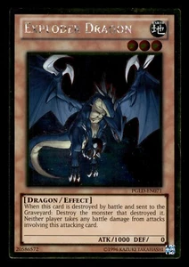 Exploder Dragon PGLD-EN071 Gold Rare Yugioh Card - Picture 1 of 2