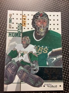 02-03 ITG Be A Player Between Pipes Home and Away MARTY TURCO # 130 Stars