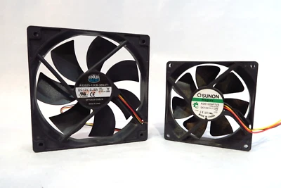 CoolerMaster A12025-12CB-3BN-F1 & Sunon KDE1209PTV3 3-PIN Fans - Image 1 of 3