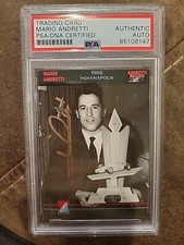 1992 Collect A Card #4 Andretri Racing Mario Andretti PSA/DNA Authentic Auto