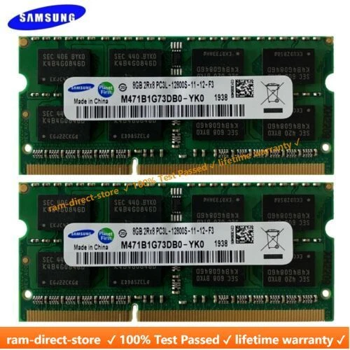 SAMSUNG 8GB DDR3L 1600MHz 204-Pin Sodimm memory LAPTOP RAM PC3L-12800 LOT DDR3L - Image 1 of 4