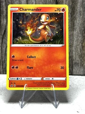 Charmander SWSH092 SWSH: Sword & Shield Black Star Promo Card Holo - Image 1 of 4