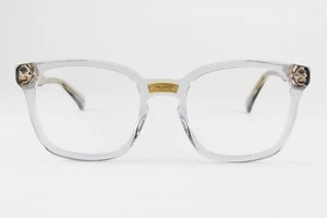 Rara montatura occhiali Gucci autentici 50mm grigio traslucido oro Italia - Foto 1 di 7