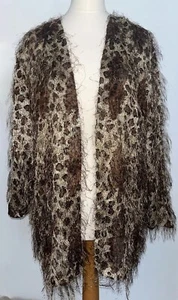 Joseph Ribkoff Animal Print Cardigan Jacket Brown UK 14 Lightweight - Picture 1 of 6