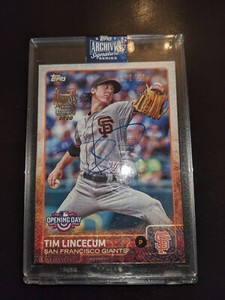 2020 TOPPS ARCHIVES SIGNATURE SERIES TIM LINCECUM SERIAL #'d 2/25
