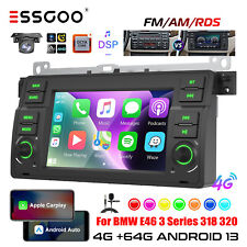 Produktbild - 4G Carplay Autoradio Android 13 GPS NAV Kamera 4+64G Für BMW 3er E46 M3 Rover 75