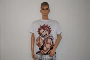 Anime T-Shirt Fairy Tail Natsu Fist of the Dragon Slayer Cosplay Gr.XXL TS46 - Picture 1 of 2