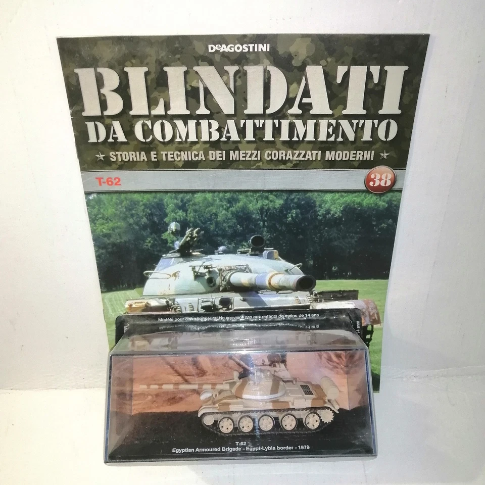 CARROARMATO T-62 CON FASCICOLO DE AGOSTINI SCALA 1/72 - Immagine 1 di 1