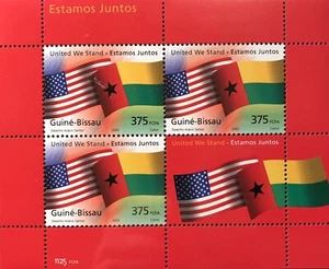 GUINEA BISSAU UNITED WE STAND STAMP SHEET 2002 MNH 911 STAMPS WORLD TRADE CENTER - Picture 1 of 1