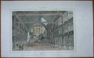 1844 print INTERIOR OF OUDE KERK, AMSTERDAM, NETHERLANDS (#8) - Picture 1 of 1