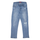 GUESS Distressed Jeans Blue Denim Slim Skinny Stone Wash Womens W28 L26