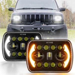 Par de faros LED 7x6" haz alto/bajo DRL intermitente para Mazda B2000 B2200 B2600 - Imagen 1 de 12