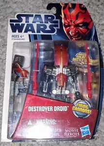 Star Wars 2012 The Clone Wars Destroyer Droid w/ Firing Cannons TCW Sealed - Picture 1 of 6