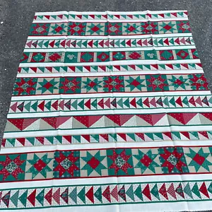 Joan Kessler Concord Fabrics Christmas Quilt Print One Yard Made USA 36"x44" - Picture 1 of 4