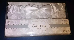 Liguero de boda nupcial Amscan satinado y encaje talla única - Imagen 1 de 4