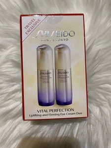 Brand New SHISEIDO Vital Perfection Uplifting And Firming Eye Cream Duo 15mlx2 - Picture 1 of 2