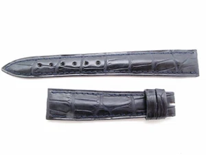 Blancpain DUNKELBLAU Alligator Kroko Armband Brandneu Fabrik 16mm /12mm 105mm/65mm - Bild 1 von 7