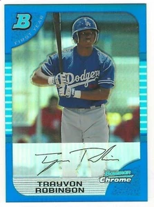 Trayvon Robinson 2005 Bowman Chrome Draft Blue Refractors 030/150 FY Card# 69 - Picture 1 of 4
