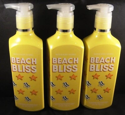 3 Bath & Body Works BEACH BLISS Gel HAND SOAP Ocean WATER FLOWERS Musk FREE SHIP - Image 1 of 4