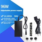 12V-24V 96W 50/60Hz Power Adapter Laptop Charger USB Cable Lithium Battery