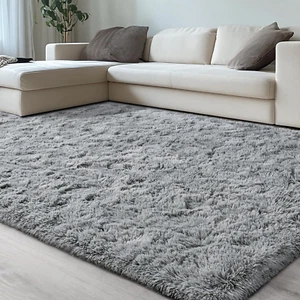 Fluffy Area Rugs for Living Room Bedroom, Machine Washable 4X6 Ultra Soft Fluffy - Picture 1 of 12