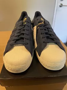 ๐ Adidas Superstar ADV โ Size 9.5 โ New with Box โ White & Blue Classic - Picture 1 of 7