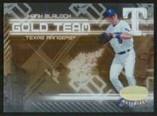 2005 Leaf Certified Materials Gold Team Hank Blalock #GT-8 Rangers
