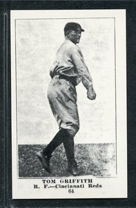 1917 Collins-McCarthy Reprint - #64 - Tom Griffith - Cincinnati Reds