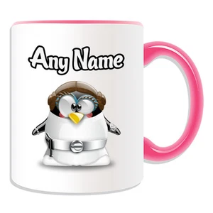 Personalised Gift Princess Leia Organa Penguin Mug Money Box Cup Hero Star Wars - Picture 1 of 20