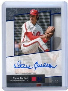 STEVE CARLTON 2024 TOPPS MUSEUM BASEBALL Autograph "BLUE FRAME" AUTO CARD 4/20 - Picture 1 of 2