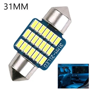LED Roof Reading Light 21SMD LED Ice Blue 1.32 W 31mm License Plate Light - Picture 1 of 11