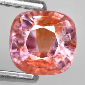 0.82Ct. Natural Gemstone Spinel Orangy Pink Cushion Facet Myanmar Attractive - Picture 1 of 7