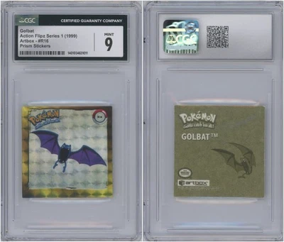 Golbat 1999 Action Flipz Series 1 Prism Sticker #R16 - CGC MINT 9 - POP ONLY 1! - Image 1 of 3