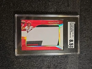 2018 LAMAR JACKSON (RC) 9/10 Jumbo Patch SGC 8.5 Panini Immaculate #5 ~1stB - Picture 1 of 6