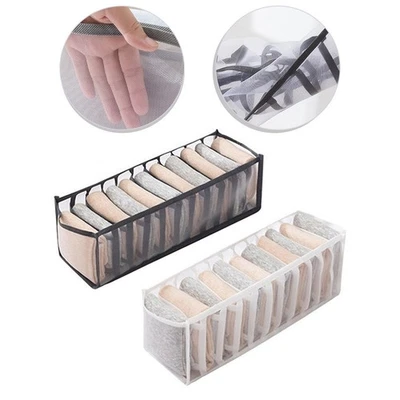 Foldable Storage Organizer Box With Dividers For Underwear And Socks Breathable - Image 1 of 4