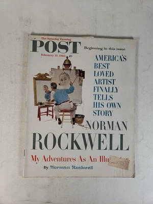 The Saturday Evening Post February 13, 1960; Normal Rockwell, State University - Image 1 of 4