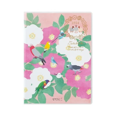 Midori Pocket Diary Notebook 2024 A6 Weekly Tri Pattern 22252006 (Starting from - Image 1 of 4