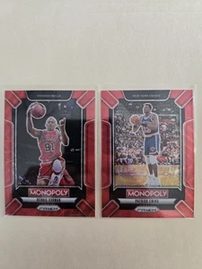 2024-25 Prizm Monopoly Red Wave Dennis Rodman & Patrick Ewing - Bulls & Knicks - Picture 1 of 5