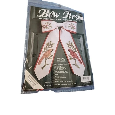 Pajaritas Vacaciones Cardenales Punto de Cruz Kit Navidad Puerta Decoración 08112 NUEVO Foto 1 de 3