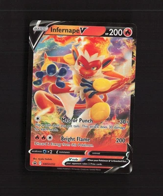 Infernape V SWSH252 Sword & Shield Black Star Promo Holo Pokemon Card NM - Image 1 of 4