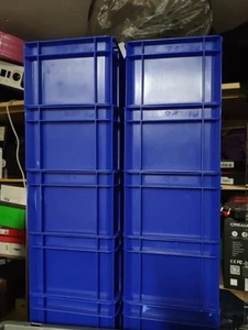 10X Euro-Transport-StapelBox TK300/145-0, 300x200x145mm, Wände Boden geschlossen - Bild 1 von 2