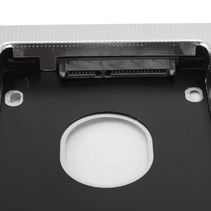  To 2nd HDD SSD Enclosure 2 Channel Hard Drive Caddy Case Tray For 1 CB - Afbeelding 1 van 22