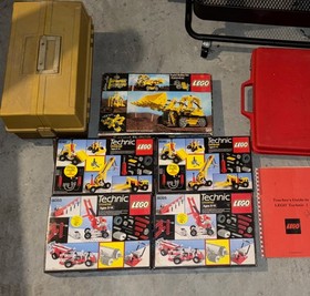 Vintage LEGO Technic Lot 2x 8055 2x 8040 Pneumatic+1978 Set+Case+Parts+Manual