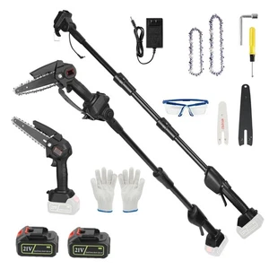 2-in-1 Akku Hochentaster, Mini Hochentaster Kettensäge mit max 13 Fuß Verlängerungsstange, 21... - Bild 1 von 7